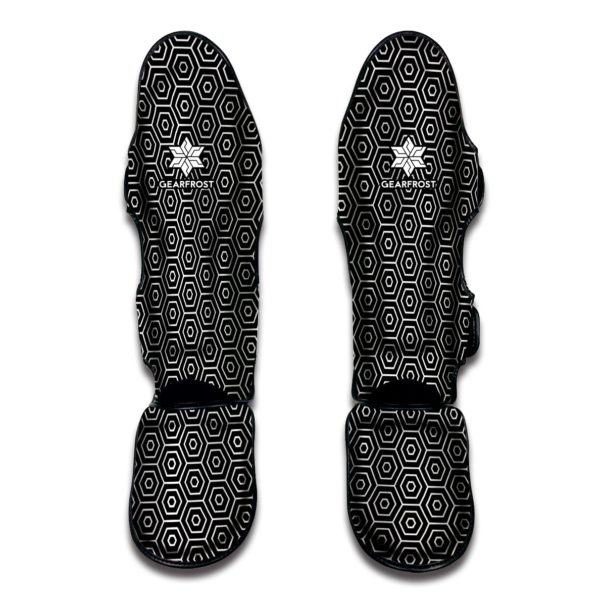 Hexagon Geometric Pattern Print Muay Thai Shin Guard