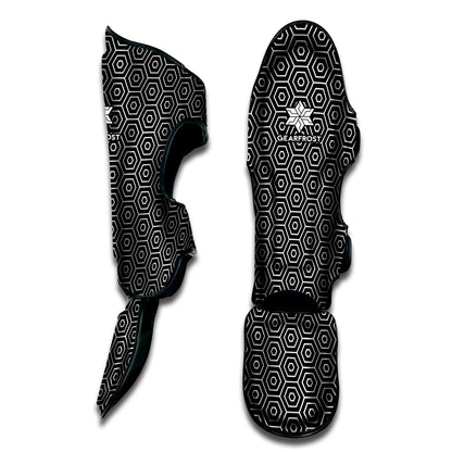 Hexagon Geometric Pattern Print Muay Thai Shin Guard