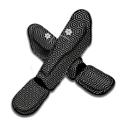 Hexagon Geometric Pattern Print Muay Thai Shin Guard