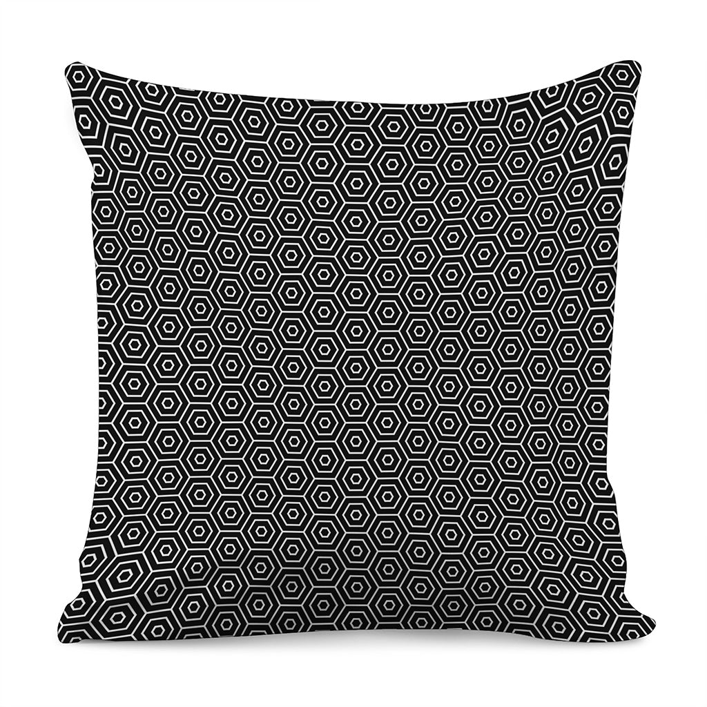Hexagon Geometric Pattern Print Pillow Cover