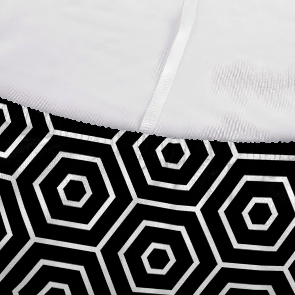 Hexagon Geometric Pattern Print Sofa Cover