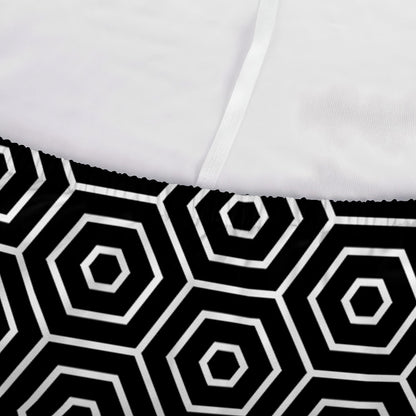 Hexagon Geometric Pattern Print Sofa Cover