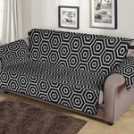 Hexagon Geometric Pattern Print Sofa Protector