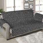 Hexagon Geometric Pattern Print Sofa Protector