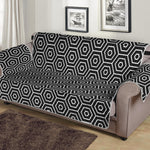 Hexagon Geometric Pattern Print Sofa Protector