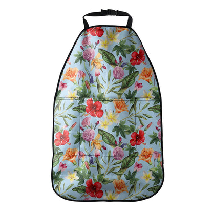 Hibiscus Flower Floral Pattern Print Car Seat Organizers