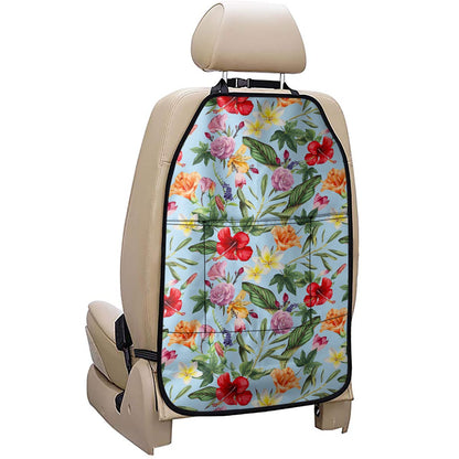 Hibiscus Flower Floral Pattern Print Car Seat Organizers