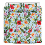 Hibiscus Flower Floral Pattern Print Duvet Cover Bedding Set