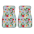 Hibiscus Flower Floral Pattern Print Front Car Floor Mats