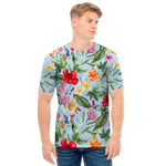 Hibiscus Flower Floral Pattern Print Men's T-Shirt