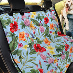 Hibiscus Flower Floral Pattern Print Pet Car Back Seat Cover