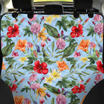 Hibiscus Flower Floral Pattern Print Pet Car Back Seat Cover