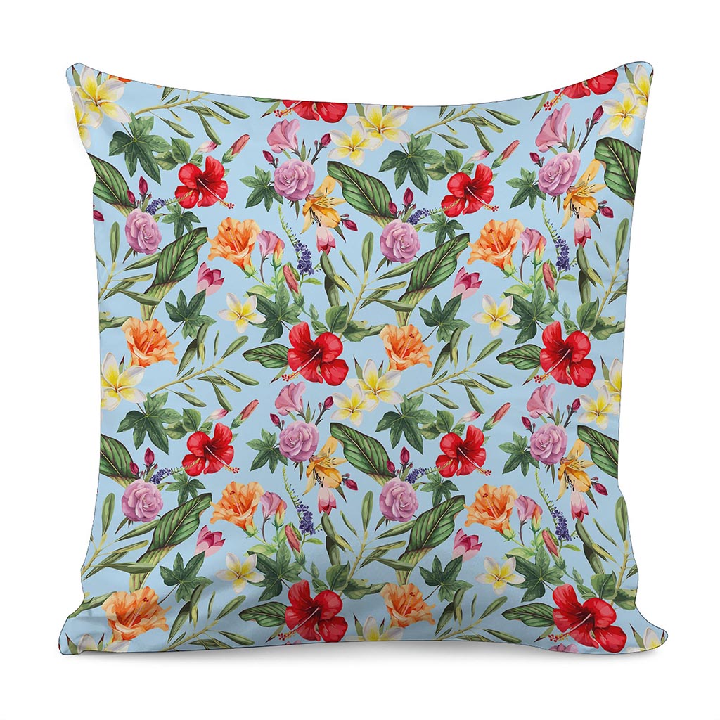 Hibiscus Flower Floral Pattern Print Pillow Cover