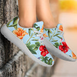 Hibiscus Flower Floral Pattern Print Sport Shoes GearFrost