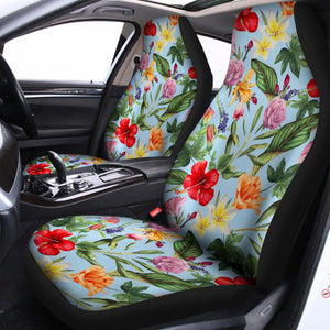 Hibiscus Flower Floral Pattern Print Universal Fit Car Seat Covers