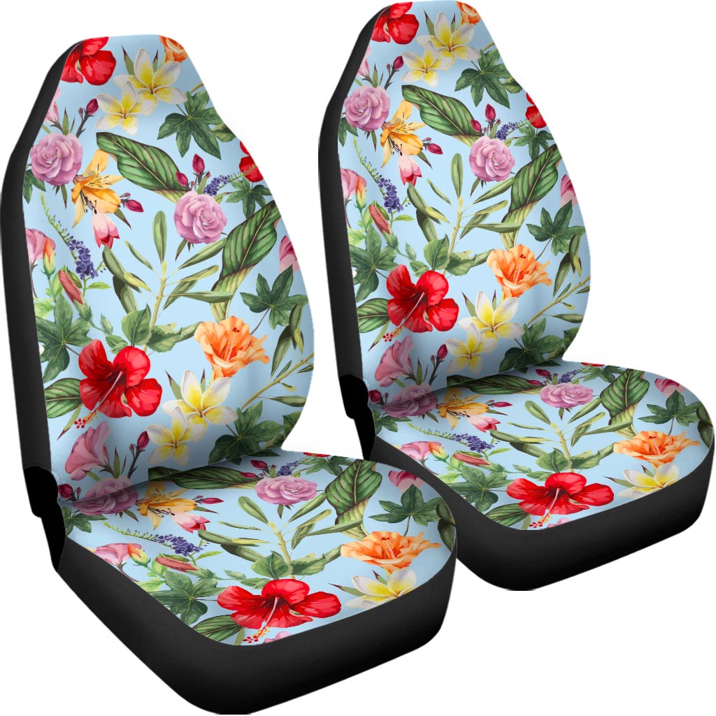Hibiscus Flower Floral Pattern Print Universal Fit Car Seat Covers