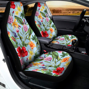 Hibiscus Flower Floral Pattern Print Universal Fit Car Seat Covers