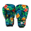 Hibiscus Monstera Hawaii Pattern Print Boxing Gloves