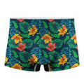 Hibiscus Monstera Hawaii Pattern Print Men's Boxer Briefs