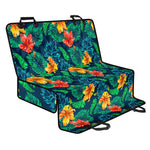 Hibiscus Monstera Hawaii Pattern Print Pet Car Back Seat Cover