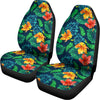 Hibiscus Monstera Hawaii Pattern Print Universal Fit Car Seat Covers