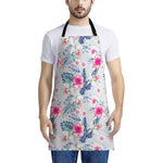 Hibiscus Orchids Hawaii Pattern Print Apron