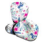 Hibiscus Orchids Hawaii Pattern Print Boxing Gloves