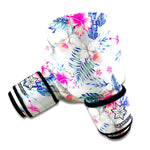 Hibiscus Orchids Hawaii Pattern Print Boxing Gloves
