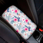 Hibiscus Orchids Hawaii Pattern Print Car Center Console Cover