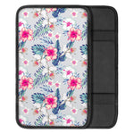 Hibiscus Orchids Hawaii Pattern Print Car Center Console Cover
