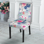 Hibiscus Orchids Hawaii Pattern Print Dining Chair Slipcover
