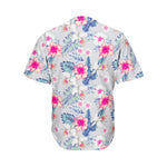 Hibiscus Orchids Hawaii Pattern Print Men's Baseball Jersey