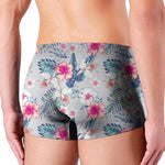 Hibiscus Orchids Hawaii Pattern Print Men's Boxer Briefs