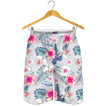 Hibiscus Orchids Hawaii Pattern Print Men's Shorts