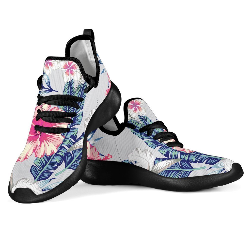 Hibiscus Orchids Hawaii Pattern Print Mesh Knit Shoes GearFrost