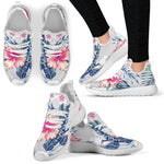 Hibiscus Orchids Hawaii Pattern Print Mesh Knit Shoes GearFrost