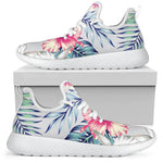Hibiscus Orchids Hawaii Pattern Print Mesh Knit Shoes GearFrost