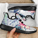 Hibiscus Orchids Hawaii Pattern Print Mesh Knit Shoes GearFrost