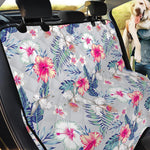 Hibiscus Orchids Hawaii Pattern Print Pet Car Back Seat Cover
