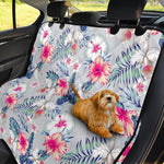 Hibiscus Orchids Hawaii Pattern Print Pet Car Back Seat Cover