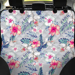 Hibiscus Orchids Hawaii Pattern Print Pet Car Back Seat Cover