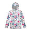 Hibiscus Orchids Hawaii Pattern Print Pullover Hoodie