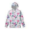 Hibiscus Orchids Hawaii Pattern Print Pullover Hoodie