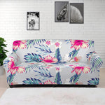 Hibiscus Orchids Hawaii Pattern Print Sofa Cover