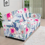 Hibiscus Orchids Hawaii Pattern Print Sofa Cover