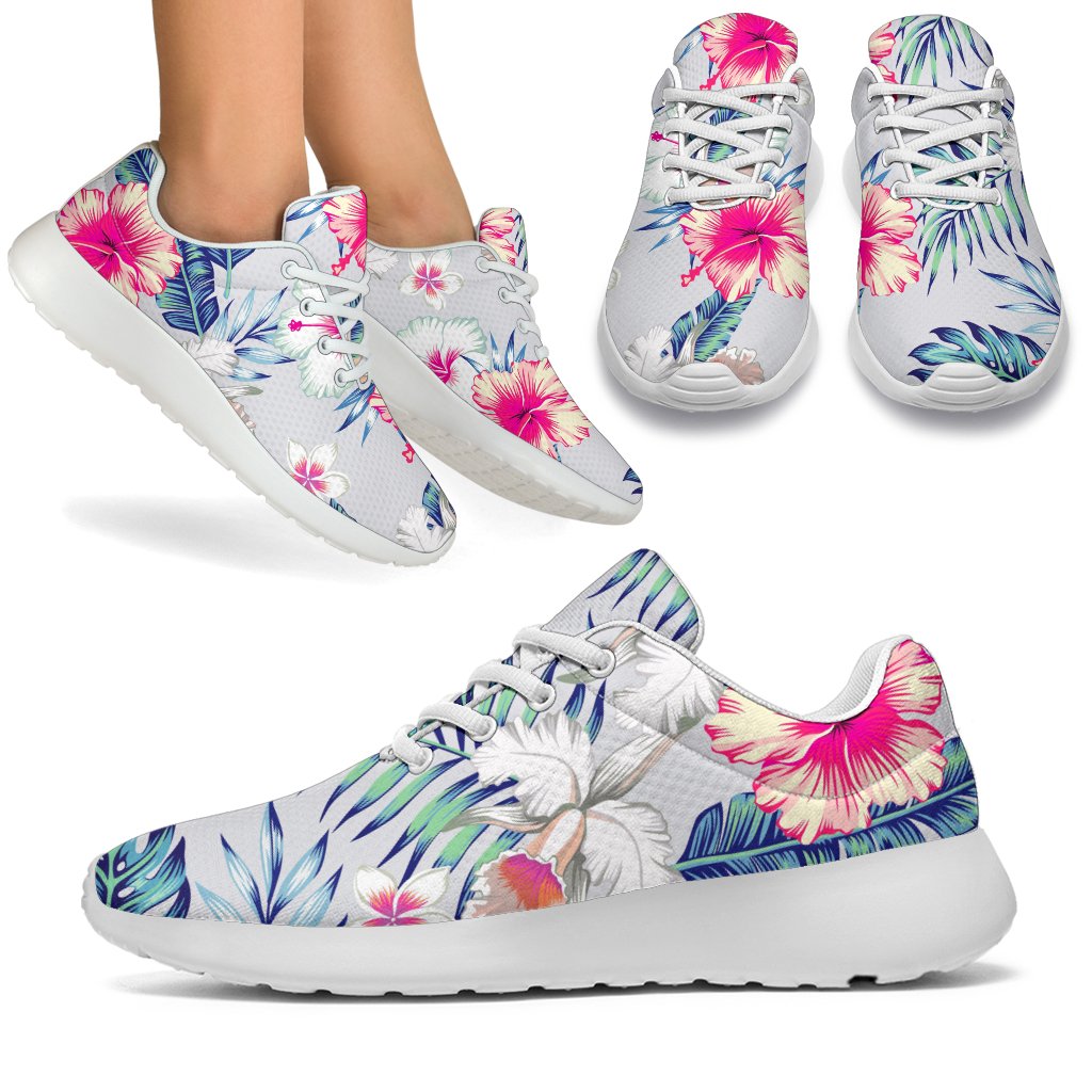 Hibiscus Orchids Hawaii Pattern Print Sport Shoes GearFrost