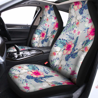 Hibiscus Orchids Hawaii Pattern Print Universal Fit Car Seat Covers
