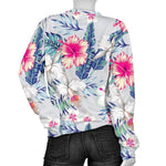 Hibiscus Orchids Hawaii Pattern Print Women's Crewneck Sweatshirt GearFrost