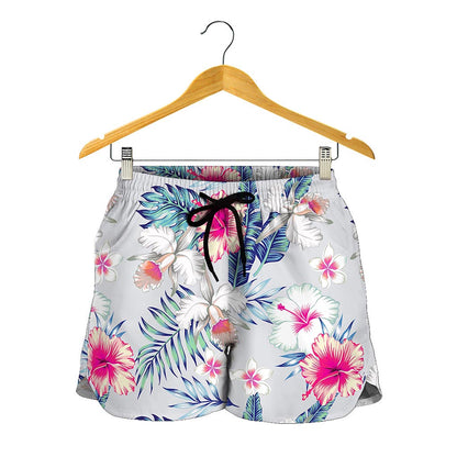 Hibiscus Orchids Hawaii Pattern Print Women's Shorts