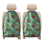 Hibiscus Plumeria Flowers Pattern Print Car Seat Organizers
